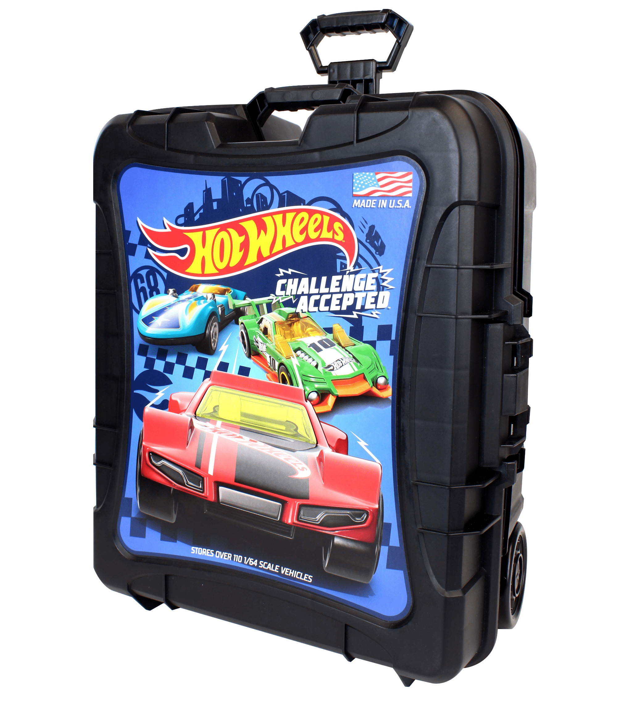 Hot Wheels 110 Vehicle Playsets Plastic Carrying Case， for Child Ages 3+