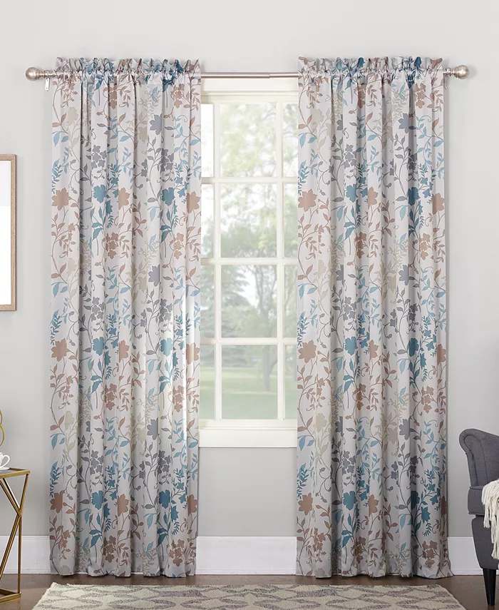 Sun Zero Ena Floral Printed Room Darkening 54