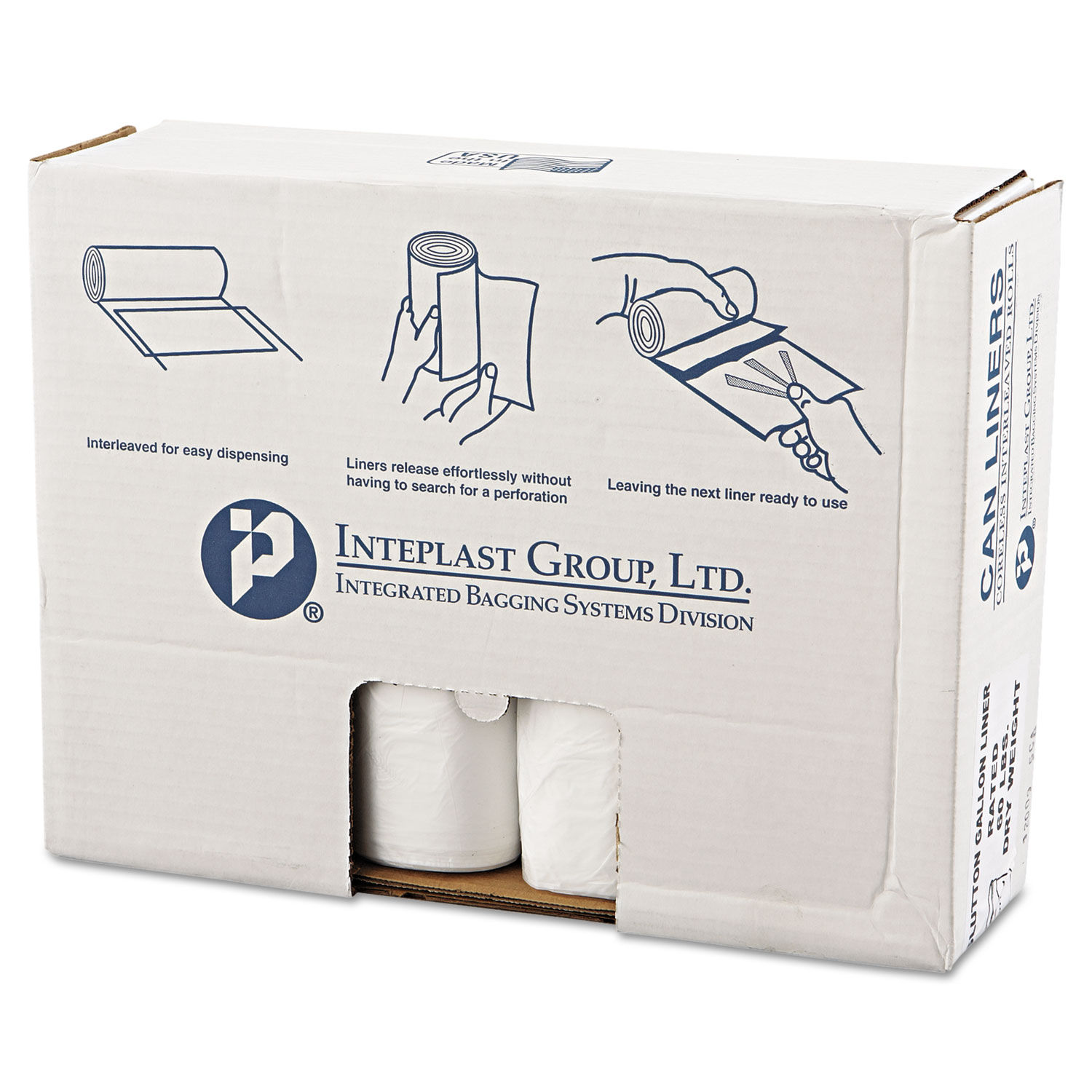 High-Density Commercial Can Liners Value Pack by Inteplast Group IBSVALH4348N16